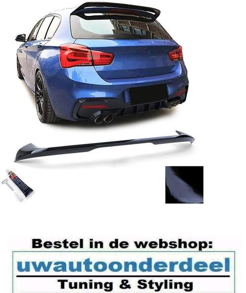 Dakspoiler Lip Styling Spoiler Glans Zwart Voor Bmw F20 F21, Auto diversen, Tuning en Styling, Verzenden