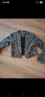 Kort jasje, zwart/ wit, bolero, Wit, Vila, Maat 42/44 (L), Ophalen of Verzenden