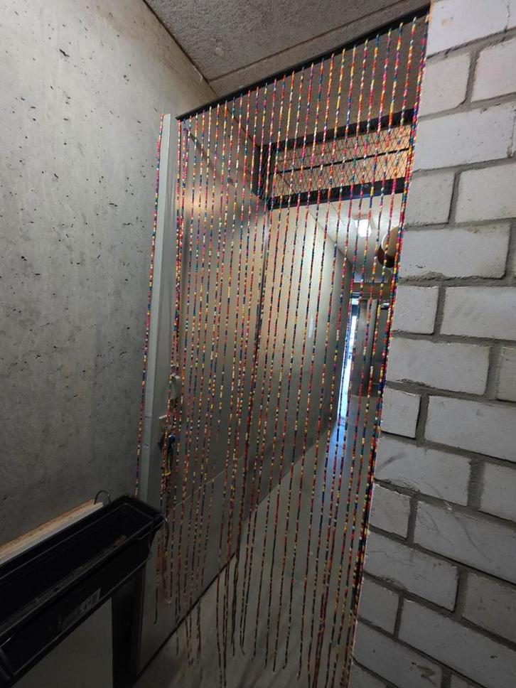 Kralengordijn - Sfeervolle decoratie, Huis en Inrichting, Stoffering | Gordijnen en Lamellen, Zo goed als nieuw, 200 cm of meer