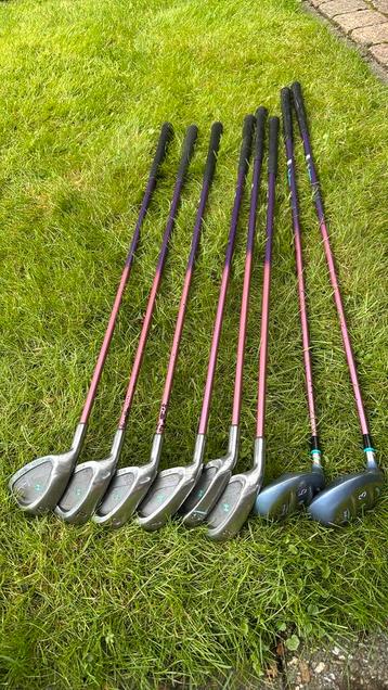 Linkshandige golfset met tas beschikbaar voor biedingen