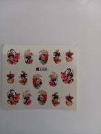 Velletje nagel water decals stickers A258 Chinese dames, Verzenden, Wit, Nieuw, Handen en Nagels