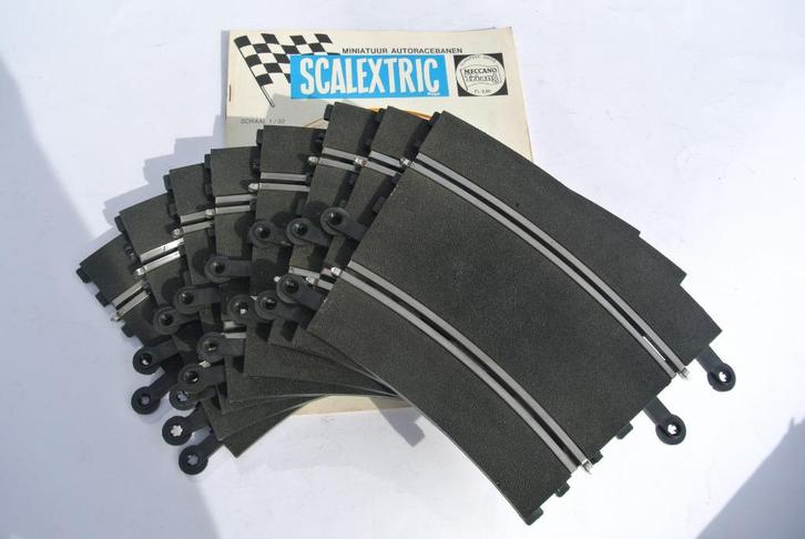 SCX - Scalextric buitenbochten 8x code 3053 - PT53 6 baans, Kinderen en Baby's, Speelgoed | Racebanen, Gebruikt, Racebaan, Elektrisch