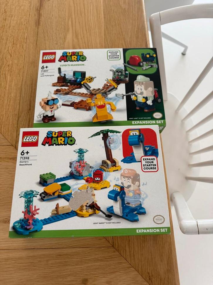 2x Nieuwe LEGO Super Mario Uitbreidingssets 71397 en 71398, Kinderen en Baby's, Speelgoed | Duplo en Lego, Nieuw, Lego, Complete set
