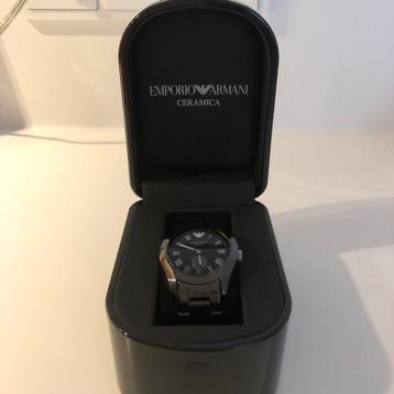 Emporio Armani Black Ceramics AR1402 Dameshorloge beschikbaar voor biedingen