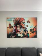 Plexiglas schilderij women with butterflies 150x100, Antiek en Kunst, Kunst | Schilderijen | Abstract, Ophalen