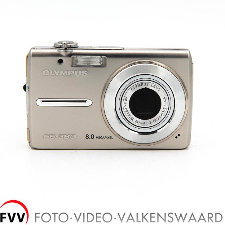 Olympus FE 280 kleine platte camera met 3x optische zoom, Audio, Tv en Foto, Fotocamera's Digitaal, Gebruikt, Compact, Olympus