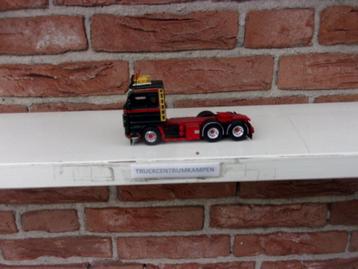 Tekno  Scania  143 - 450  Sleepas  van  J. & J. Transport. beschikbaar voor biedingen