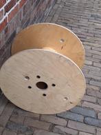 Houten kabelhaspel , Ophalen, Zo goed als nieuw, Rond, Hout