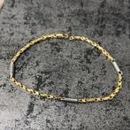 14k gouden armband massief schakel monte carlo, Ophalen of Verzenden, Nieuw, Goud