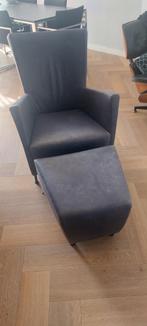 Montis Windy + hocker BLAUW, Huis en Inrichting, Ophalen, Gebruikt, 50 tot 75 cm, Leer