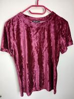 Maat M of 38 King Louie velvet velours shirt top framboos, Kleding | Dames, Maat 38/40 (M), Overige kleuren, Nieuw, Ophalen of Verzenden