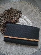 nieuwe clutch bamboe zwart, Sieraden, Tassen en Uiterlijk, Tassen | Damestassen, Ophalen of Verzenden, Nieuw, Zwart, Avondtasje
