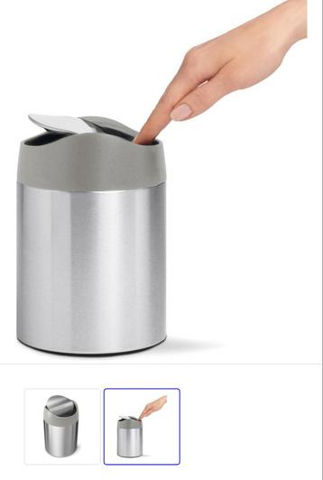 Simplehuman Mini Afvalbakje - Perfect voor Badkamer beschikbaar voor biedingen