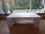 Witte houten Salontafel 120x80x37 cm, Huis en Inrichting, Tafels | Salontafels, Ophalen, Gebruikt, 100 tot 150 cm, 50 tot 100 cm