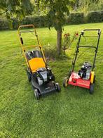 Stiga Grasmaaier + Wolf -Garten Verticuteer machine Benzine., Ophalen, Cirkelmaaier, Gebruikt, Stiga
