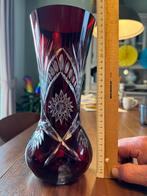 Antieke Boheemse kristallen vaas, Ophalen of Verzenden