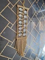Gouden Strass Armband, Overige materialen, Ophalen of Verzenden, Zo goed als nieuw, Goud
