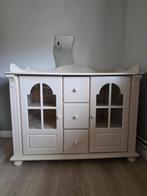 Witte commode/kast Gotiek, Ophalen, 50 tot 70 cm, Opstaande rand, 100 cm of meer