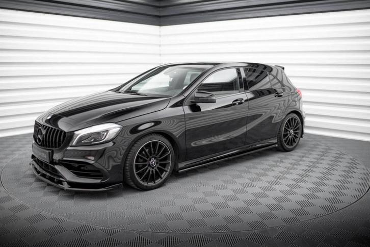 Voorlip sideskirt diffuser spoiler - A-Klasse AMG-Line W176, Auto diversen, Tuning en Styling, Ophalen of Verzenden