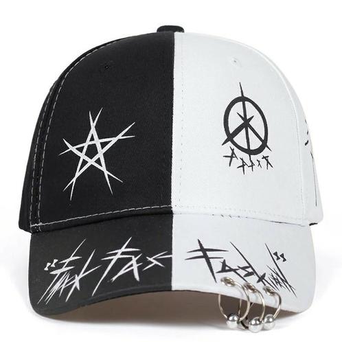 Te koop black &amp; white baseball cap pet nieuw de mooiste, Kleding | Heren, Hoeden en Petten, Nieuw, Pet, One size fits all