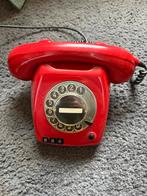 Vintage Rode T65 Telefoon, Telecommunicatie, Vaste telefoons | Niet Draadloos, Ophalen of Verzenden, Gebruikt, Met draaischijf