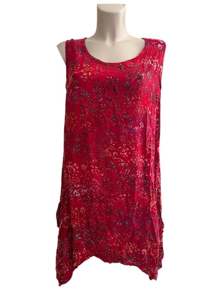 Normal Crazy jurk One Size, Kleding | Dames, Jurken, Zo goed als nieuw, Maat 46/48 (XL) of groter, Rood, Onder de knie, Ophalen of Verzenden