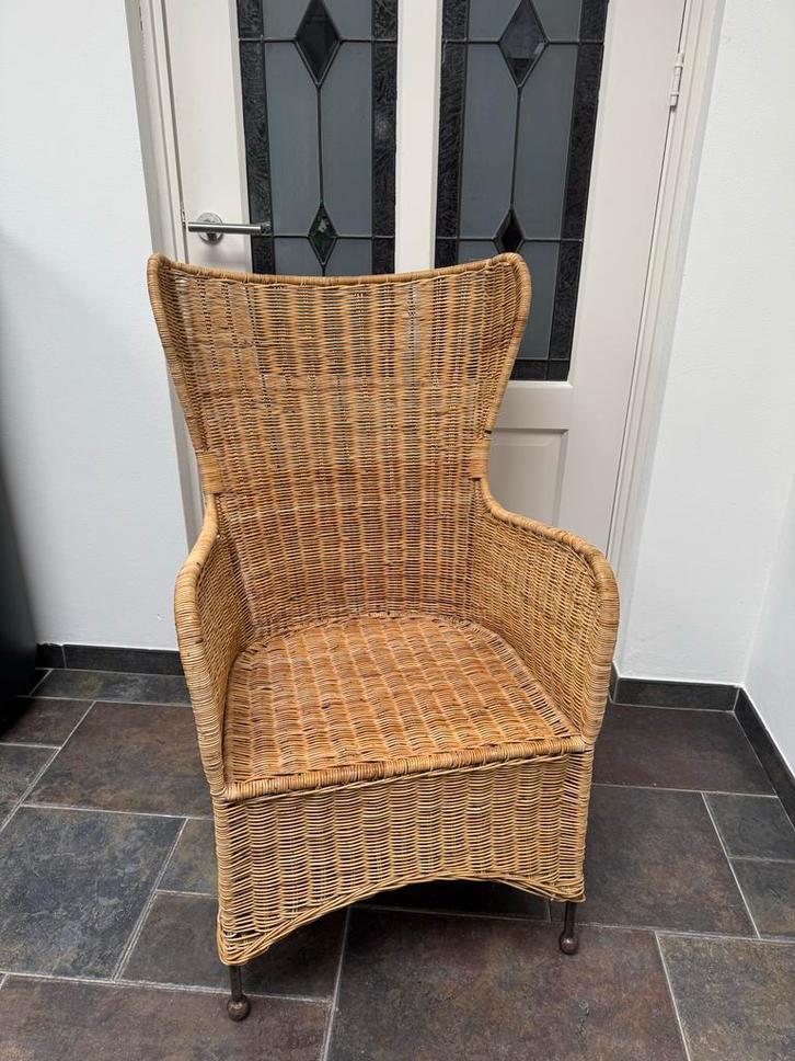 Rotan Stoel - Stijlvol en Comfortabel, Huis en Inrichting, Fauteuils, Gebruikt, Riet of Rotan, Minder dan 50 cm, Minder dan 75 cm