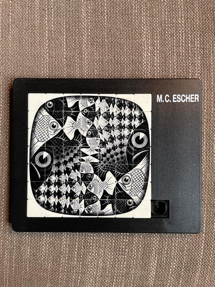 M.C. Escher Legpuzzel - Vissen, Hobby en Vrije tijd, Denksport en Puzzels, Gebruikt, Legpuzzel, Minder dan 500 stukjes, Ophalen of Verzenden