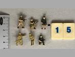 Soldaatjes 15 Afrika korps ww2 schaal 1:72 of 1:76, Ophalen of Verzenden, Gebruikt, 1:50 of kleiner, Figuur of Figuren