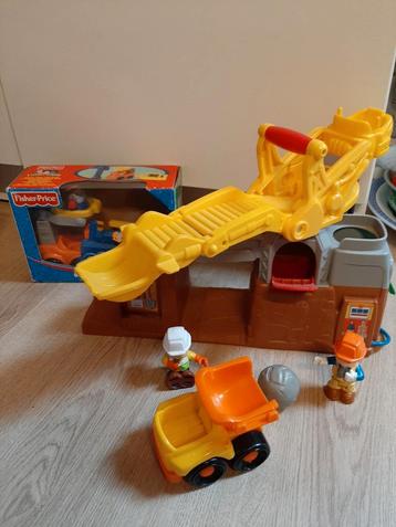 Little people werkplaats graafmachine + extra setje beschikbaar voor biedingen