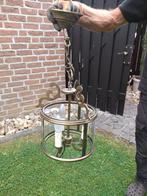 Koperen lamp, Ophalen of Verzenden, Gebruikt, Glas