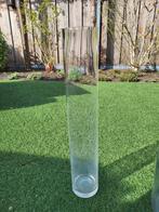 Hoge Cilindervaas van dik glas, Huis en Inrichting, Glas, Zo goed als nieuw, 50 tot 75 cm, Ophalen