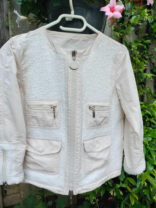 jasje Moncler maat 4, Kleding | Dames, Jasjes, Kostuums en Pakken, Gedragen, Jasje, Maat 38/40 (M), Beige, Verzenden