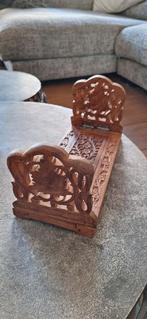 Houten vintage boekensteun, Antiek en Kunst, Ophalen of Verzenden