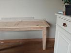 Mooie smalle naturel sidetable, Ophalen, Zo goed als nieuw, 25 tot 50 cm, Rechthoekig