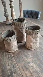 Meidenmuts drie windlicht houders , kalkoen met munten ., Ophalen of Verzenden, Zo goed als nieuw, Overige materialen, Minder dan 25 cm