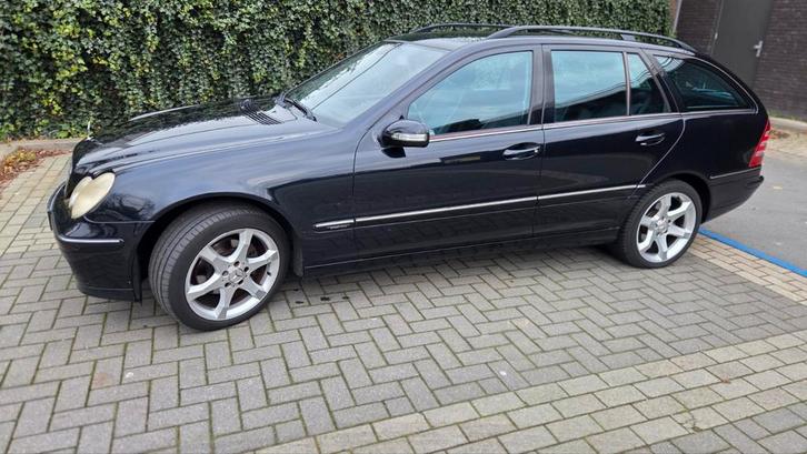 Mercedes-Benz C-Klasse 1.8 C180 Kompr Combi AUT 2007 Zwart, Auto's, Mercedes-Benz, Particulier, C-Klasse, ABS, Airbags, Airconditioning