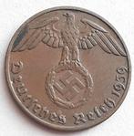1 Reichspfennig 1939B Nazi Duitsland Oude Munt WO2 Swastika, Verzamelen, Duitsland, Ophalen of Verzenden