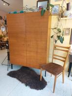Vintage teakhouten linnenkast, Ophalen of Verzenden