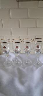 HERTOG JAN spreuk glazen, 4 stuks (set), Ophalen of Verzenden, Zo goed als nieuw, Bierglas