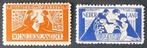 Nederland NVPH 134 t/m135 Ongebruikt, Ophalen of Verzenden, T/m 1940, Postfris