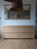 Dressoir van WOOOD, blank eiken, Huis en Inrichting, Ophalen, Eikenhout, Zo goed als nieuw, Minder dan 100 cm