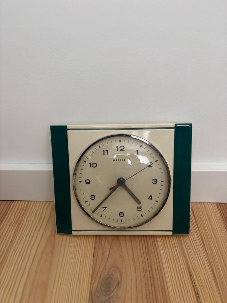 Vintage Hettich wandklok, Antiek en Kunst, Antiek | Klokken, Ophalen of Verzenden