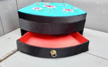 Sierlijk sieradenkistje spiegeltje juwelenkistje schatkistje beschikbaar voor biedingen