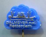 Dalmeyer N/V. Rotterdam blauw plastic boot speldje ( U_398 ), Verzamelen, Speldjes, Pins en Buttons, Verzenden, Zo goed als nieuw