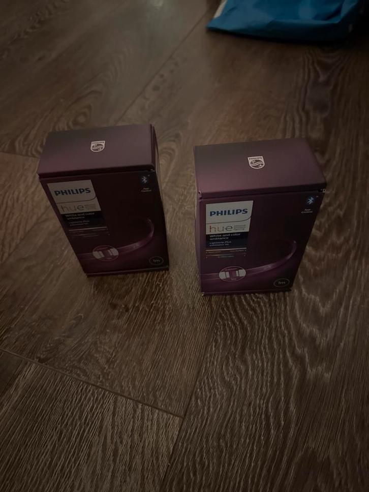 2x Philips Hue Lightstrip Plus Extension 1m NIEUW in doos, Huis en Inrichting, Lampen | Overige, Nieuw, Ophalen of Verzenden