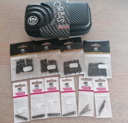 Bull's Carbon Case,Target pro grip shafts & Swiss Points., Sport en Fitness, Darts, Nieuw, Overige typen, Ophalen of Verzenden