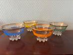 4 vintage schaaltjes / punchglazen Mid Century VMC France, Ophalen of Verzenden