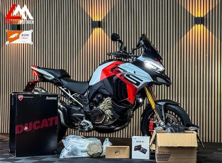 DUCATI MULTISTRADA V4 RS - Volledige Akrapovic - VOL OPTIES, Motoren, Motoren | Ducati, Bedrijf, Overig, meer dan 35 kW, 4 cilinders