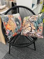 VidaXL stoel poly rattan zwart NIEUW, Ophalen, Nieuw, Rotan